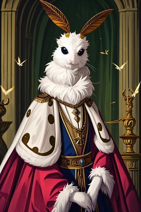 Nobel animals in royal clothes