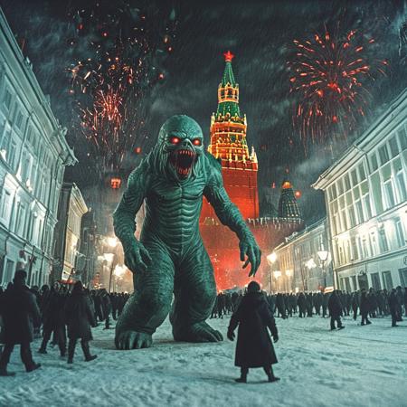 Horror Snowman Happy New Year! [SDXL]