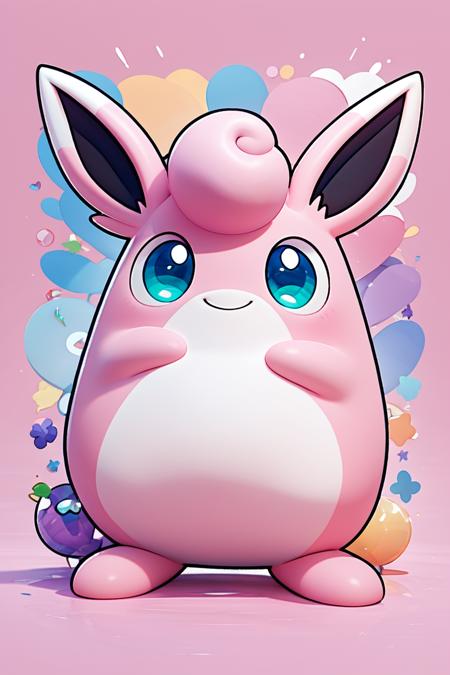 Wigglytuff: Balloon Pokémon | プクリン (Pokedex #0040) [Pony]