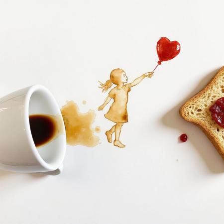 Coffee Spill Art