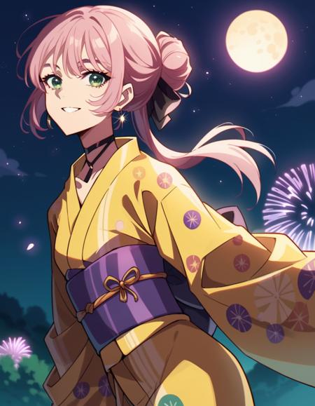 Pink Haired Girl - 『COLORs』【荒木哲郎×SawanoHiroyuki[nZk]：Hata Motohiro】 - COMMISSION