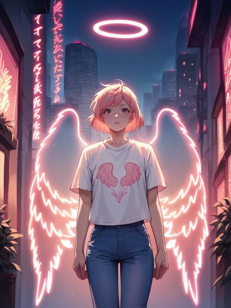 Neon Light Wings
