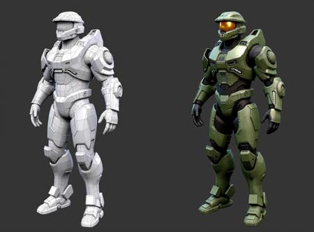 Wolfie's 3D Topology FLUX (Character Concept)