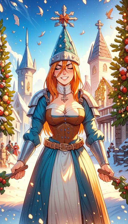 Christmas Postcard Style - Pony