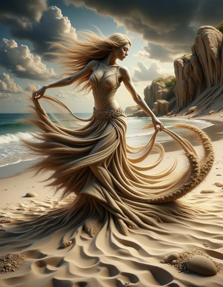 Sand Style [FLUX+SDXL]版本FLUX (ID: 908805)