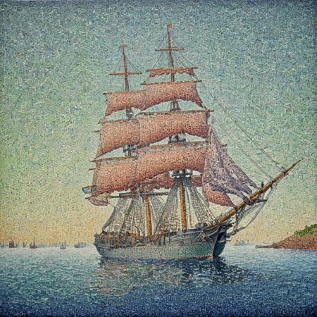 Paul Signac - Neo-Impressionist dotted landscape paintings (Pointillism)