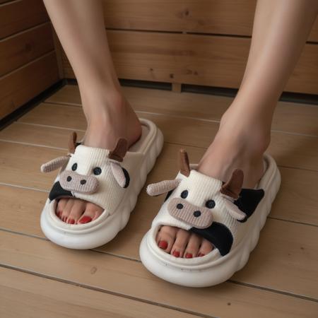 Cozy Cow Slippers