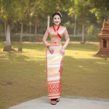 Myanmar Traditional wedding outfits