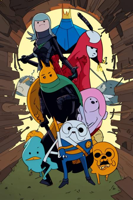 Adventure Time cartoon style