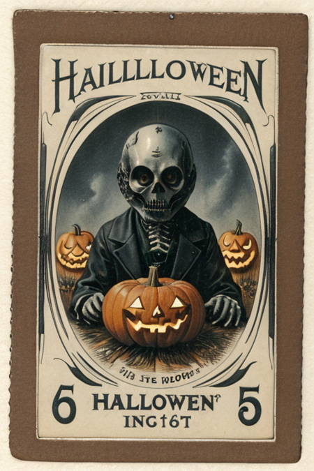 Halloween postcards from the early 1900s