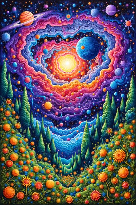 FLUX Psychadelic Chaos World Morph [+SDXL]