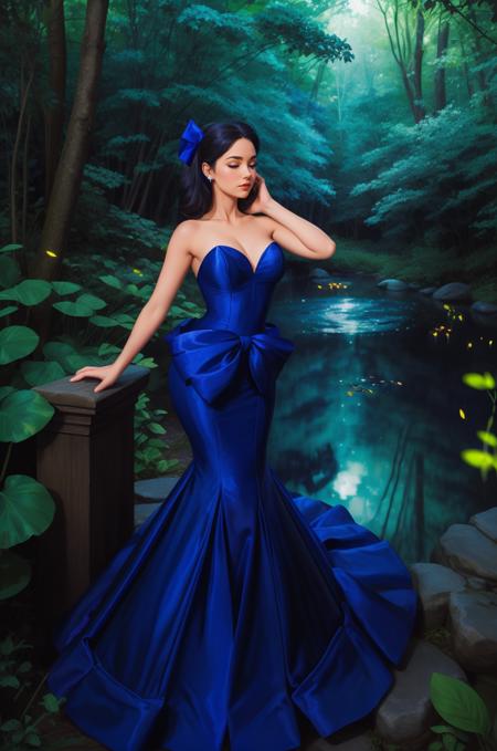 Celeb Couture - Strapless Royal Blue Gown版本v1.0 (ID: 428332)