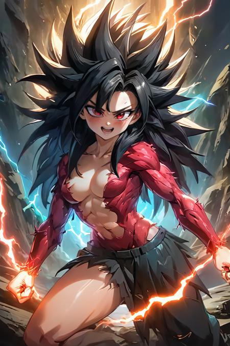 Caulifla + Super Saiyan 4 Form (Dragon Ball) [SDXL & SD1.5]