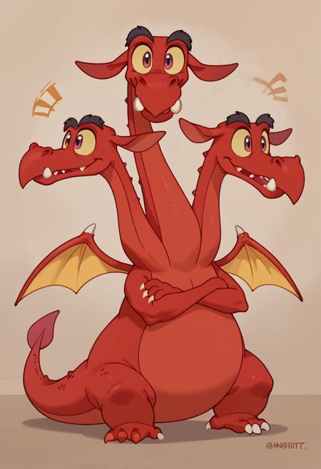Змей Горыныч из серии мультфильмов Три Богатыря / Zmey Gorynych from The Three Bogatyrs animated franchise (Character) for Pony