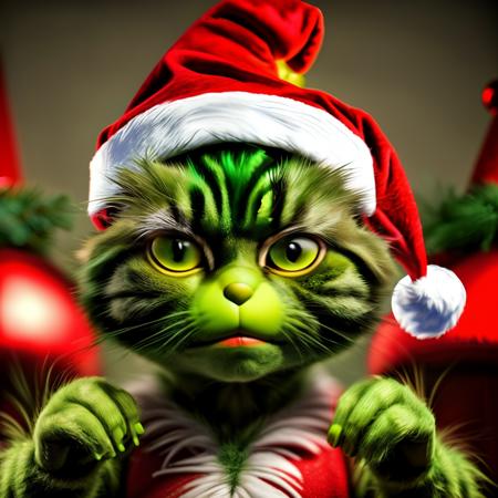 ChristmasGrinchCatLora