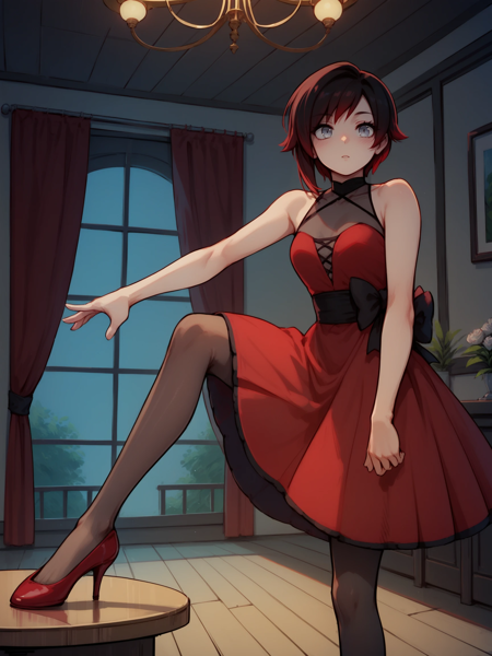Ruby Rose (RWBY) - 8 Outfits (PonyXL / Illustrious)
