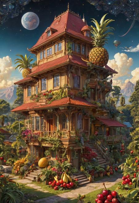 Juicy Fruit World - Exotic Mix style - SDXL