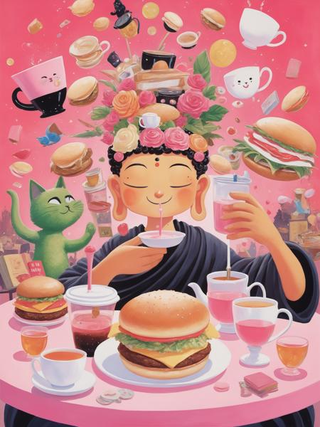 Fresh Ideas@Frésid Yas Buddha Burger_SDXL版本v1.0 (ID: 604935)