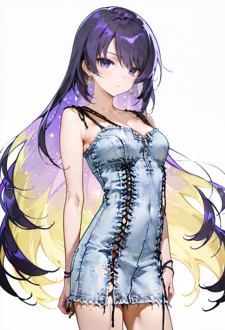 Lace-Up Denim Dress版本Illust (ID: 1246720)