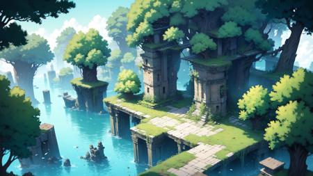 Abandoned Land - Game Scene Conceptual Design - Fantasy/Mythical Legend/2.5D
