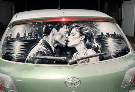 Dirty Car Art Style SDXL