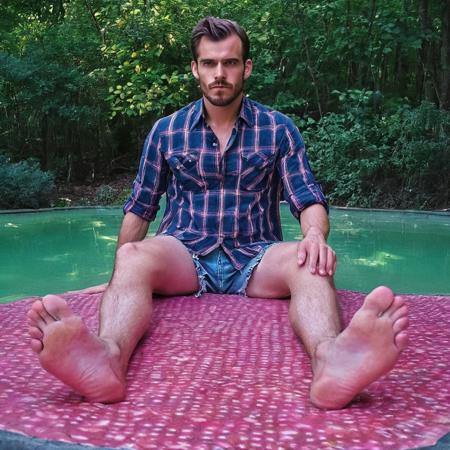 Male feet pose / barefoot