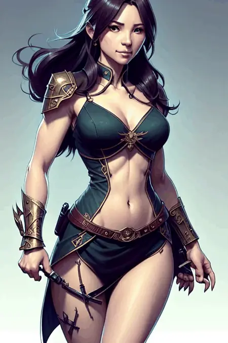 rpg portrait - trained with no data, free for all use (animated gifs)