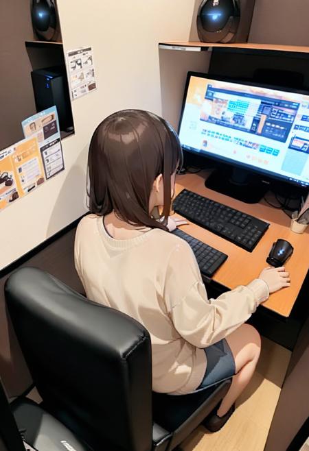 ネカフェ (Internet Cafes in Japan) SDXL版本SDXL_V1 (ID: 658092)