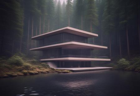 Futuristic Nature House Concept Art (VW Style)