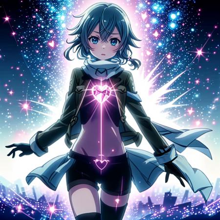 heart gem on chest