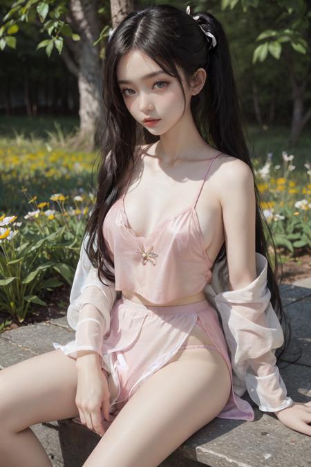 古典唐风飘逸纱裙装-性感吊带汉服(合集) 【Chine】Classical Tang-style ethereal chiffon dress - Sexy halter Hanfu.版本v8.0 (ID: 163075)