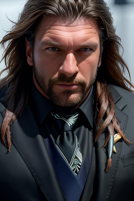 Triple H (long hair) - Textual Inversion