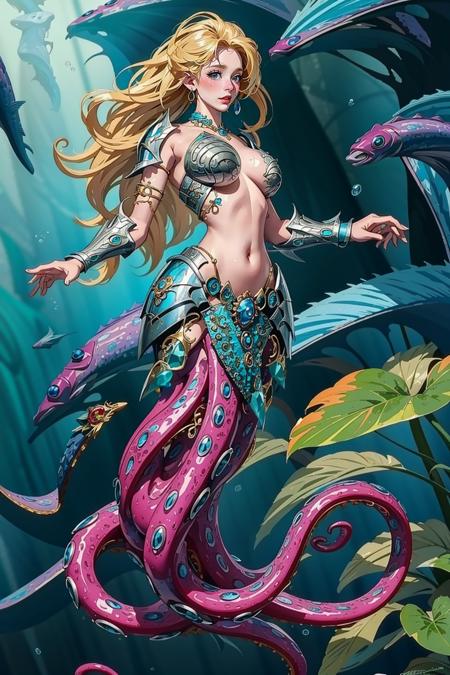 Octopus Mermaid(Cecaelia, Scylla)