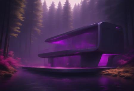 Futuristic Nature House Concept Art (VW Style)