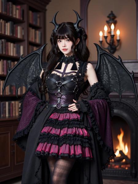[Flux.1 D][Realistic] Gothic Dress | 哥特风裙子