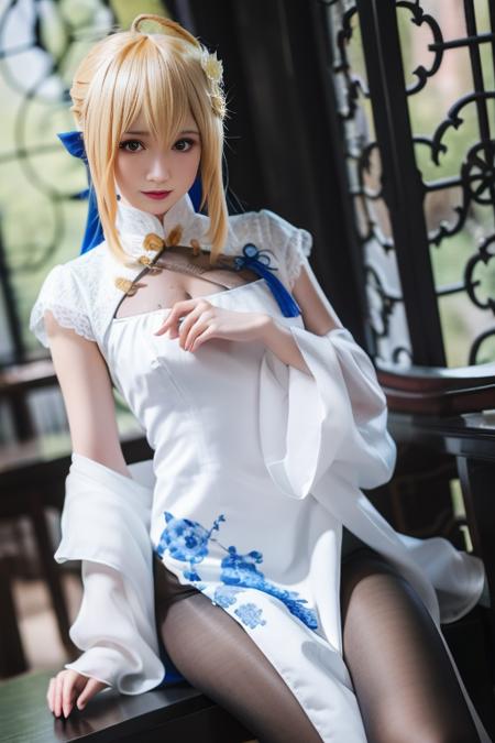 Saber 旗袍 FATE Saber版本v1.0 (ID: 652008)
