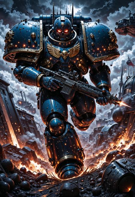 The Space Marines Warhammer 40K | Flux + Pony