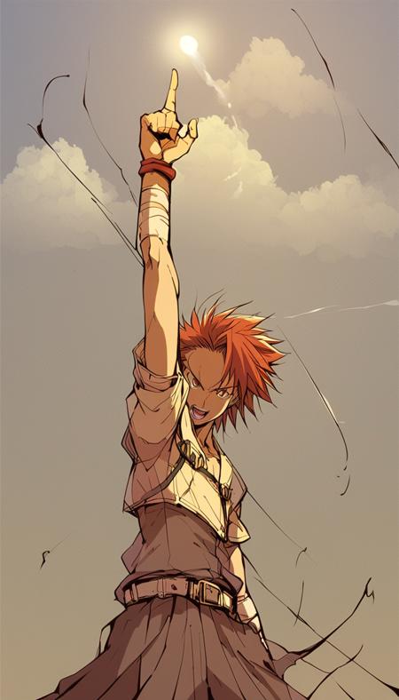 Finger to the sky