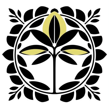 original family crest with leaf vein
