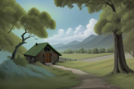 Bob Ross Painting Style