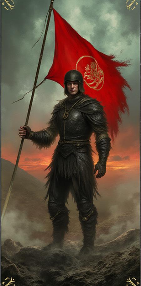 Dragon Age tarot card Dr4GnAg3 Flux Lora