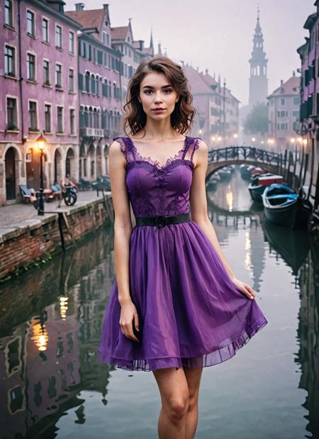 Ruffled Dress / Classic Style XL