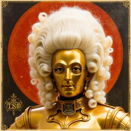 Baroque/rococo hair for FLUX