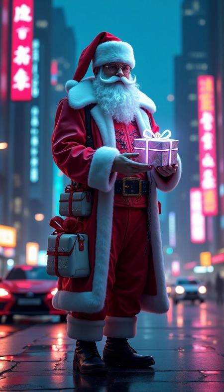 Cyberpunk Santa Claus