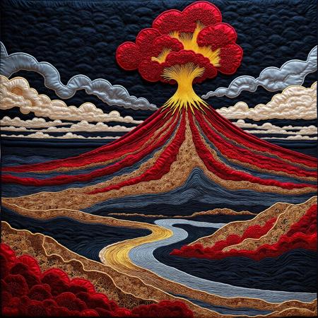 Embroidered Quilting Flux LoRA