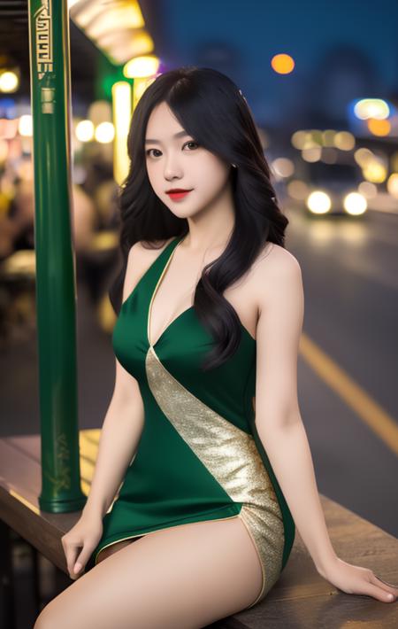 Green Dress Girl