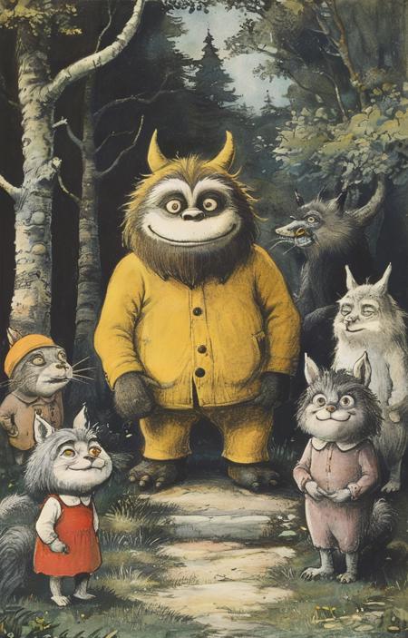 style of Maurice Sendak [SDXL] 377