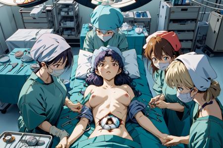 Multi-Girl Surgery Scene