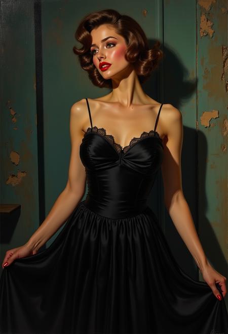 Pinup Model Style FLUX版本v1.0 (ID: 831195)