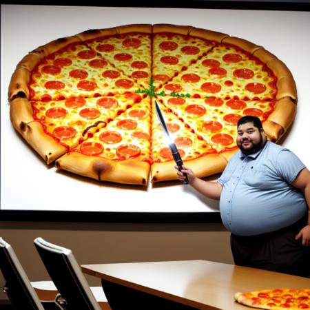 Presentation using a projector